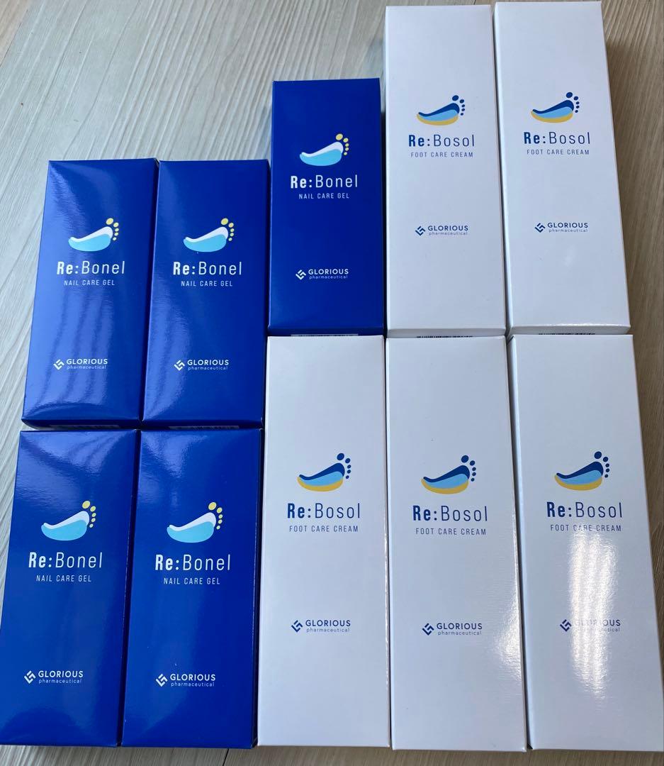 【新品】リボネル＆リボソル ネイルケアジェル フットケアクリーム