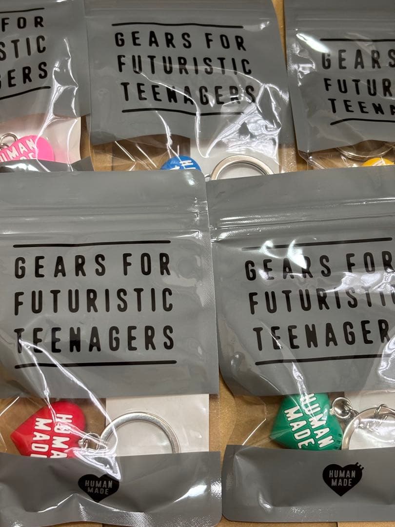 5色 humanmade HEART RUBBER KEY CHAIN