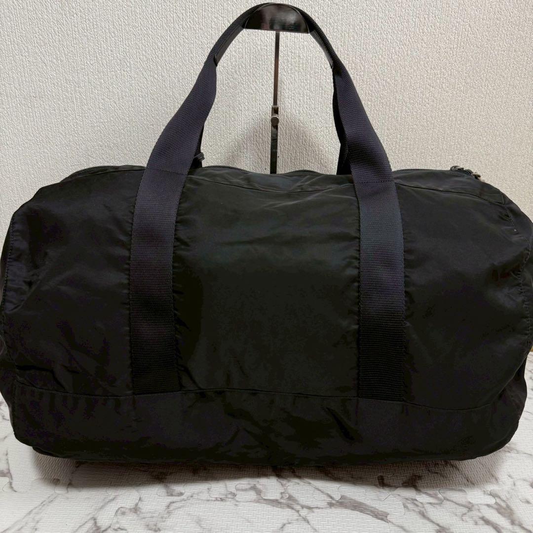 プラダ　三角ロゴ　ナイロン　ボストンバッグ　2way　ブラック