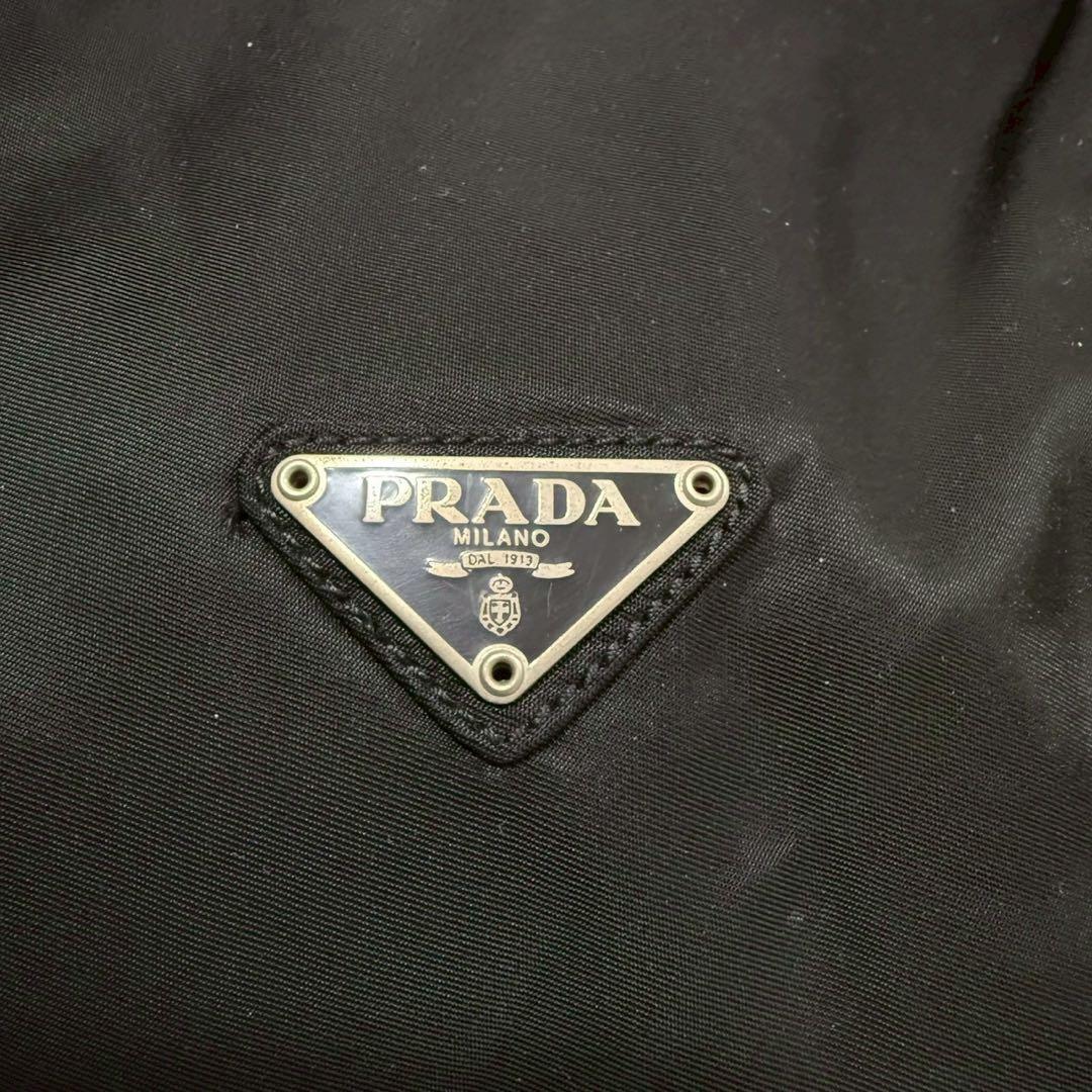 プラダ　三角ロゴ　ナイロン　ボストンバッグ　2way　ブラック