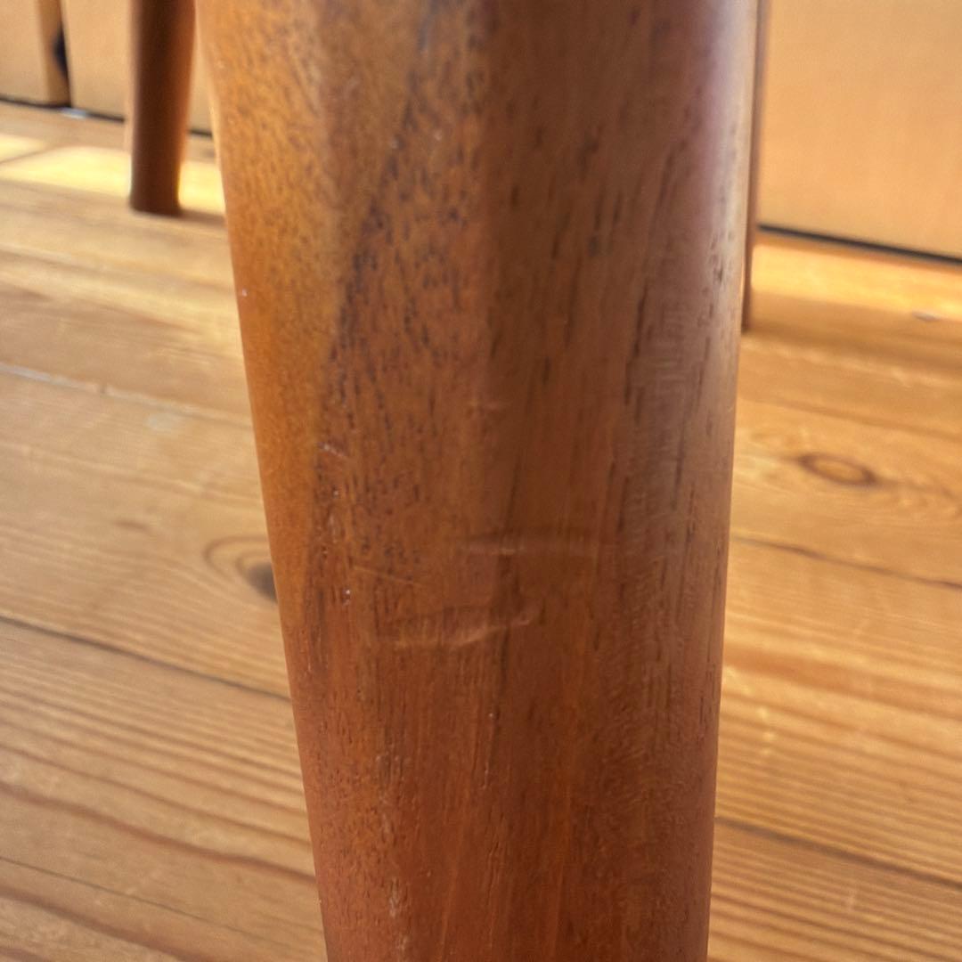 ナガノインテリア オレンジ コッぺ キッチン スツール 木製