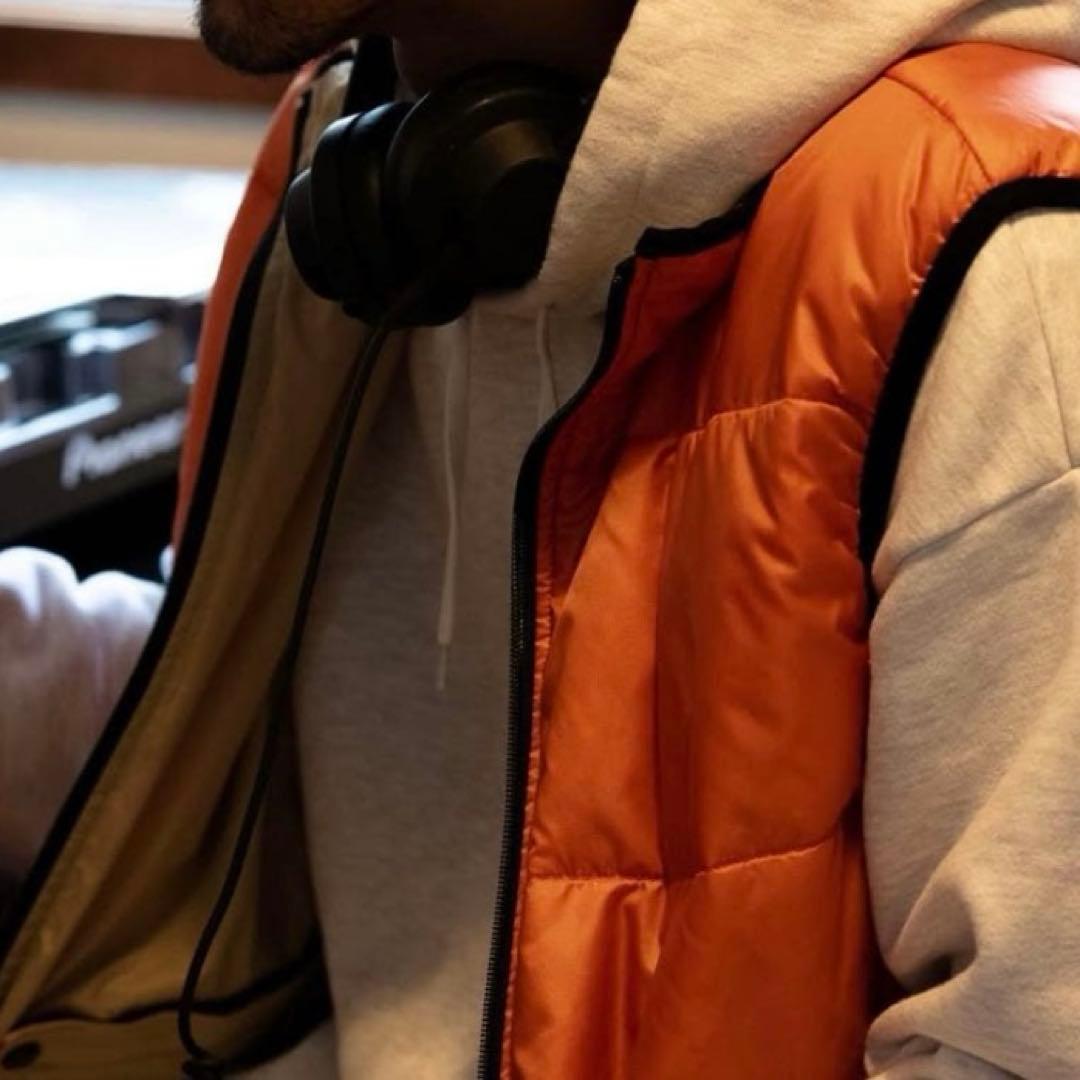 美品 PWA ミステリーボックス リバーシブル 中綿ベスト ベージュ オレンジ