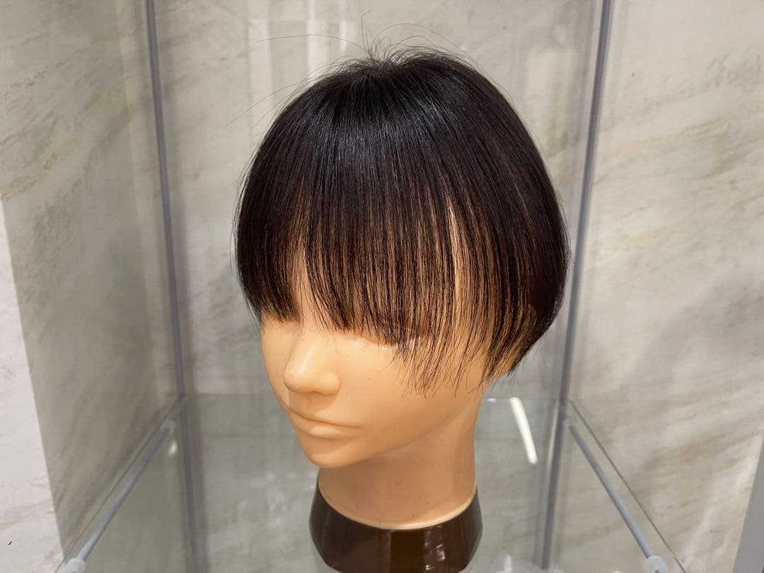 ナチュラルブラック100%レミー毛バランス調整済み部分ウィッグ(予約商品)