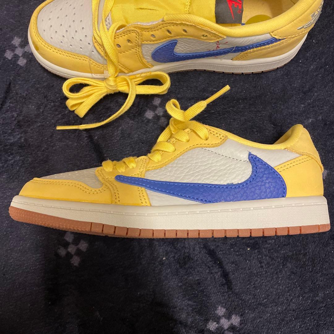 トラヴィススコット × ナイキ PS エアジョーダン1 ロー OG カナリー
