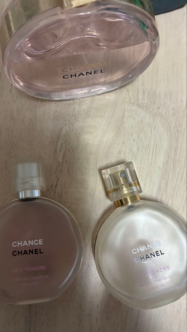 CHANEL 香水、ヘアーミスト、オイル、ボディシャンプー、乳液5点セット