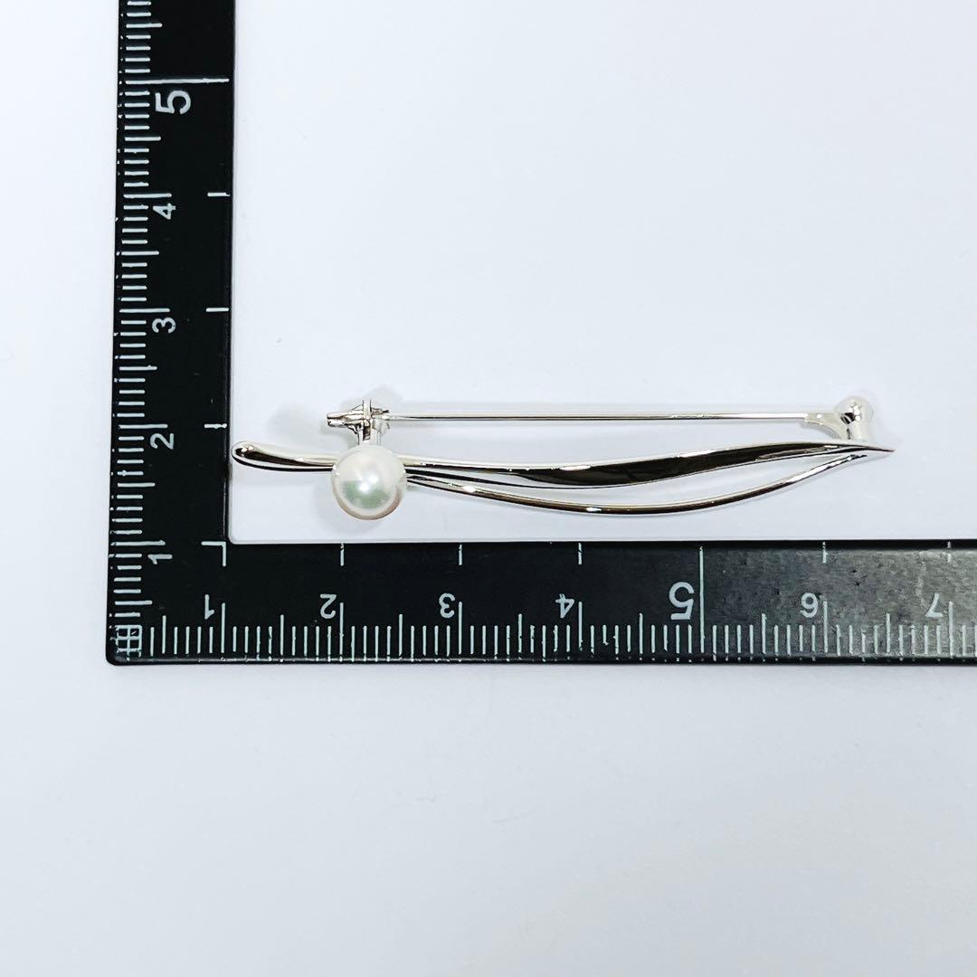 【新品同様】✨MIKIMOTO ミキモト パール　ブローチ　リーフ