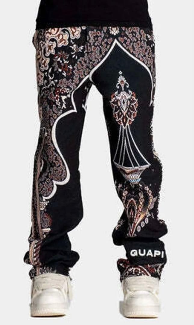 ★本日限り！！公式完売レア品★【guapi】グアピ タペストリーパンツ 32