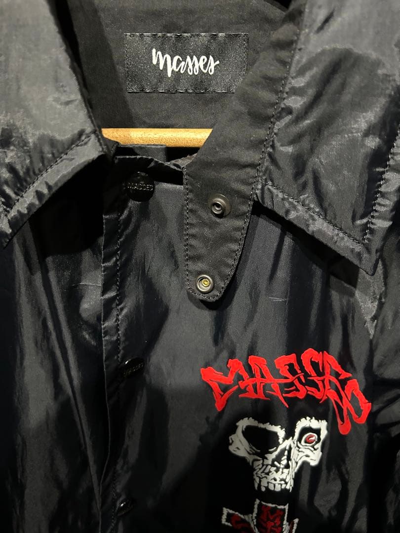 masses マシス コーチジャケット 新品未使用 キムタク 黒　新品未使用　M
