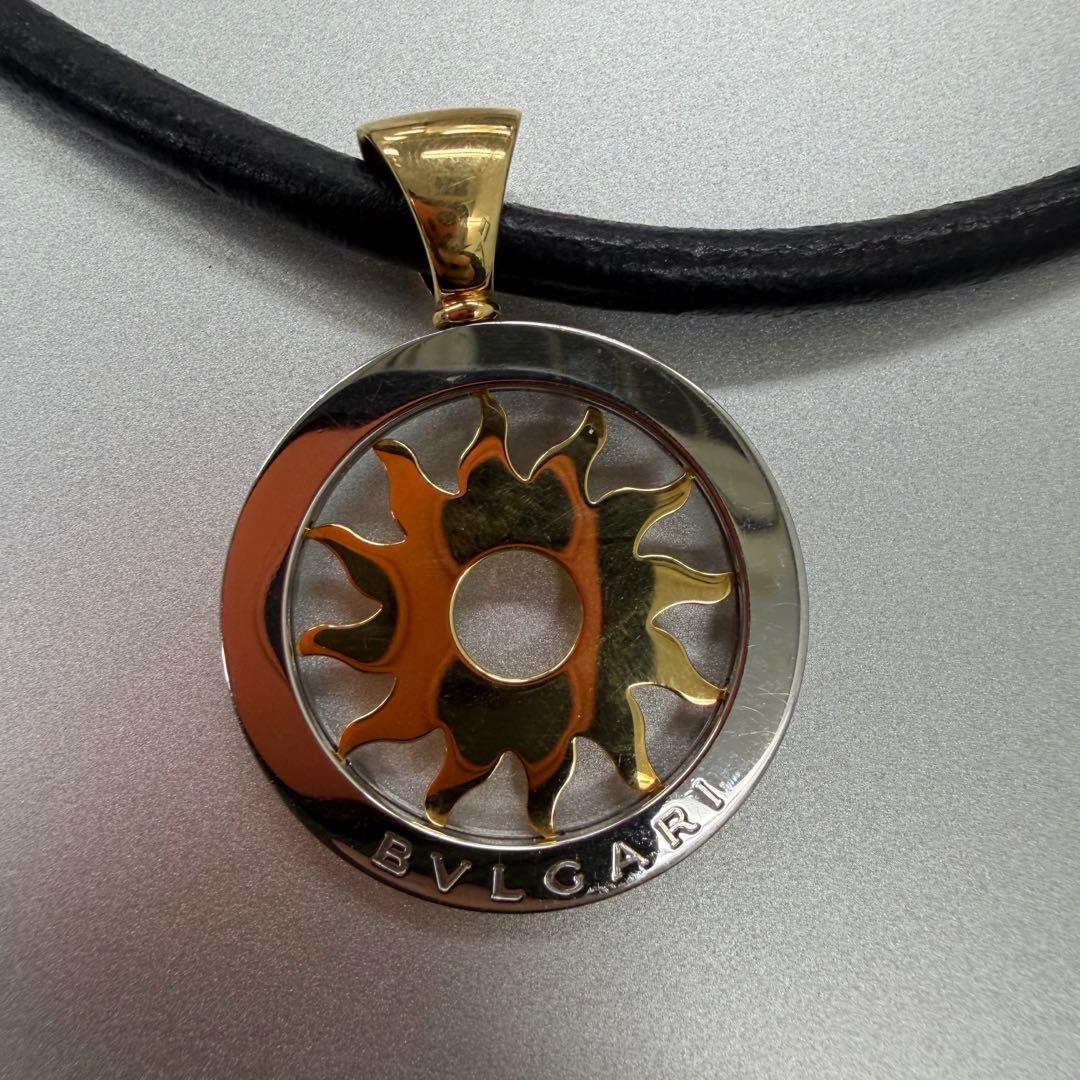 ブルガリ　750/SS 太陽　サンシャン　チョーカー　ヴィンテージ　ネックレス