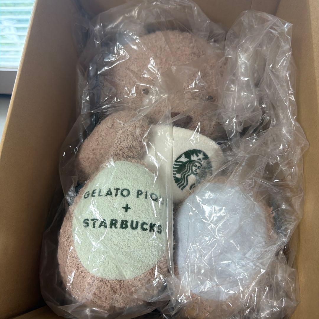 新品未開封 ジェラピケ スタバ ジェラートベアティッシュケース