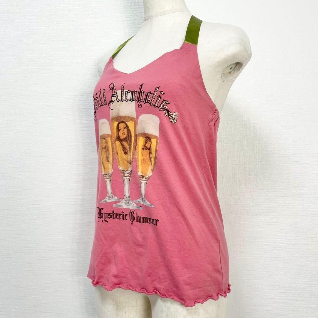 y2k❤️ 00s HYSTERIC GLAMOUR ラインストーン ガールロゴ