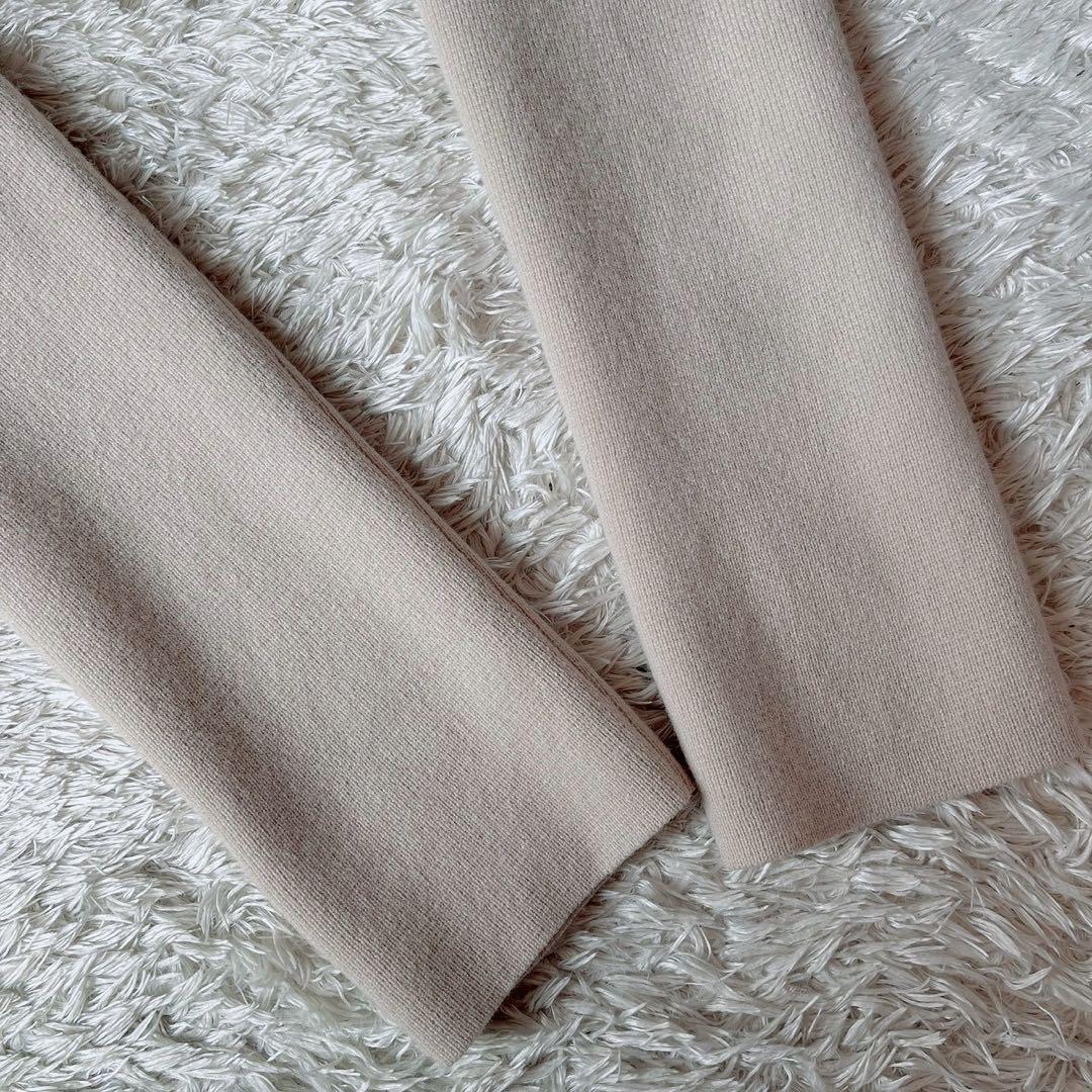 【美品】フォクシー ロングニットカーディガン アルページュ ベージュ