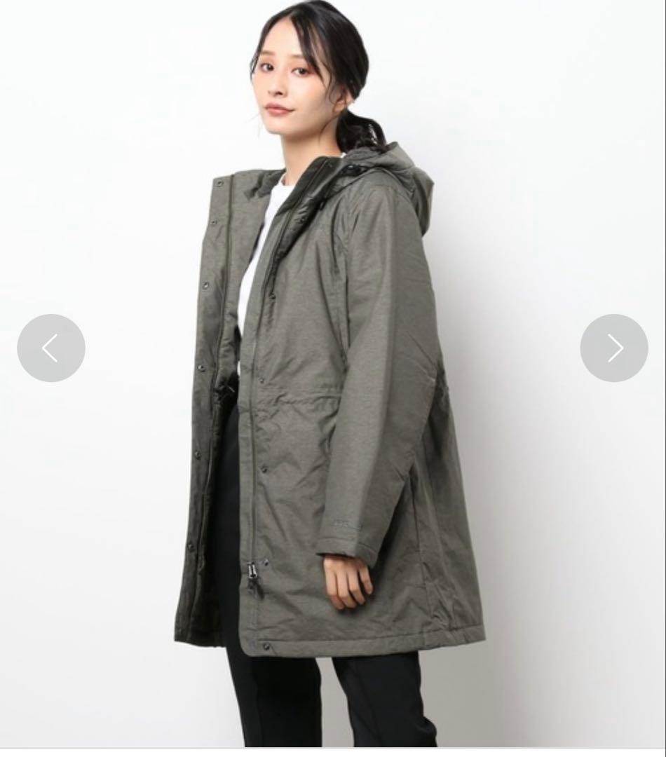 美品　L.L.Beanウィンター・ウォーマー・コート　カーキ　刺繍ロゴ　M