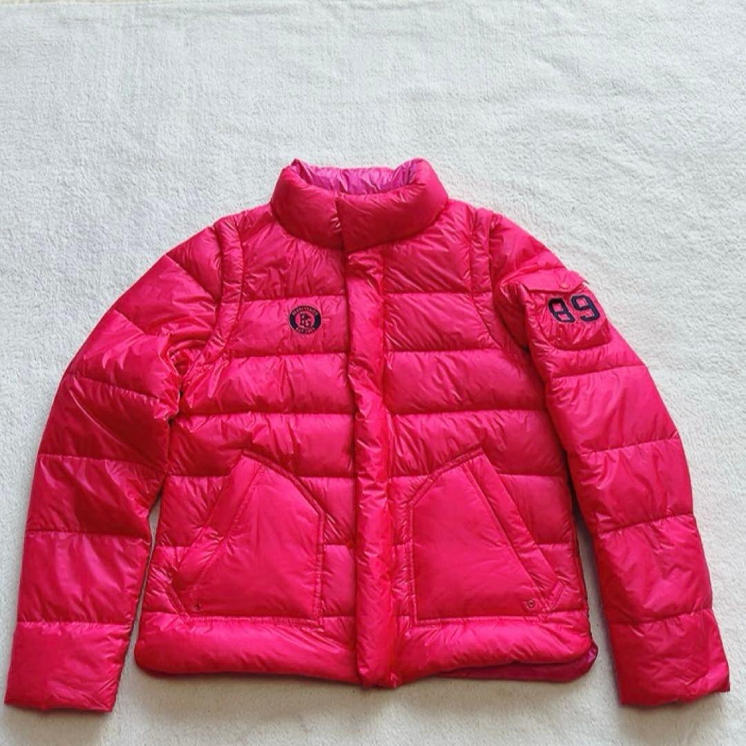 未使用級　パーリーゲイツ 2way　ダウン　ジャケット　ベスト　ピンク　収納
