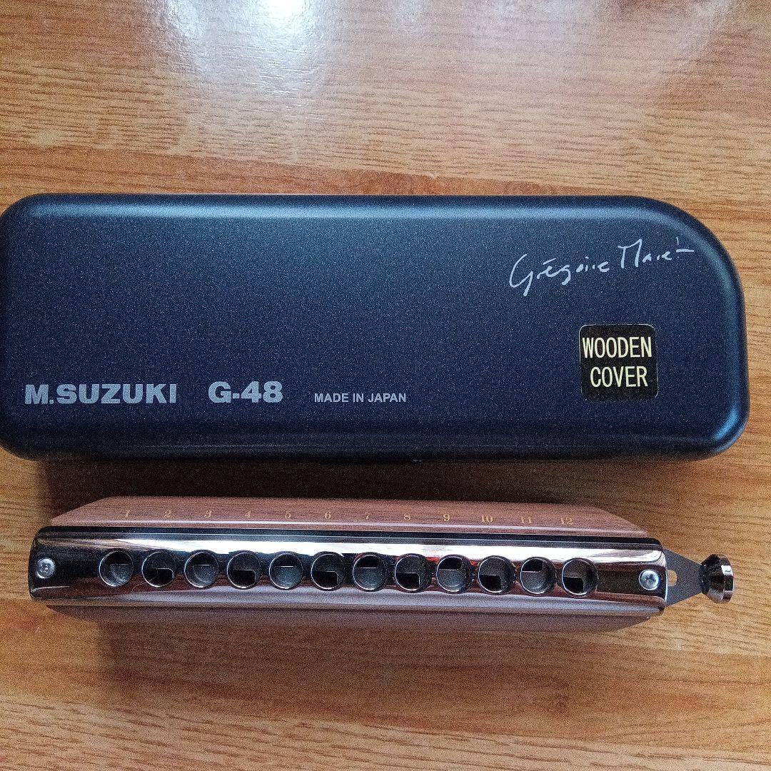 M.SUZUKI G-48 ウッドカバー ハーモニカ