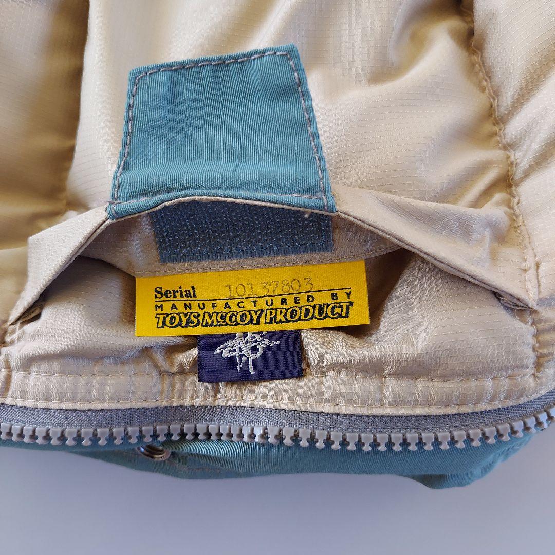 TOYS McCOY 水色 ダウンベスト パッチ付き