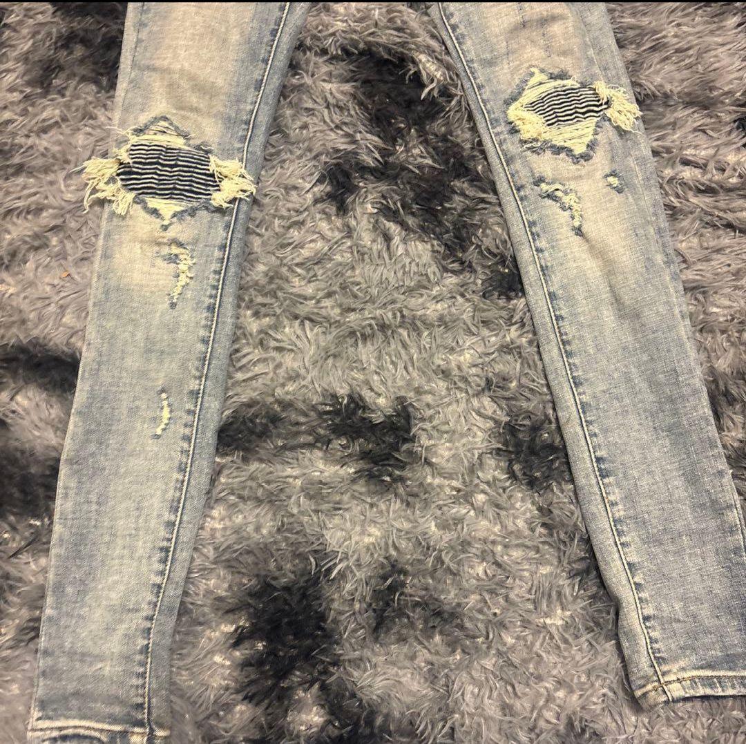 ミニマル‼️ダメージデニム スキニーフィッ