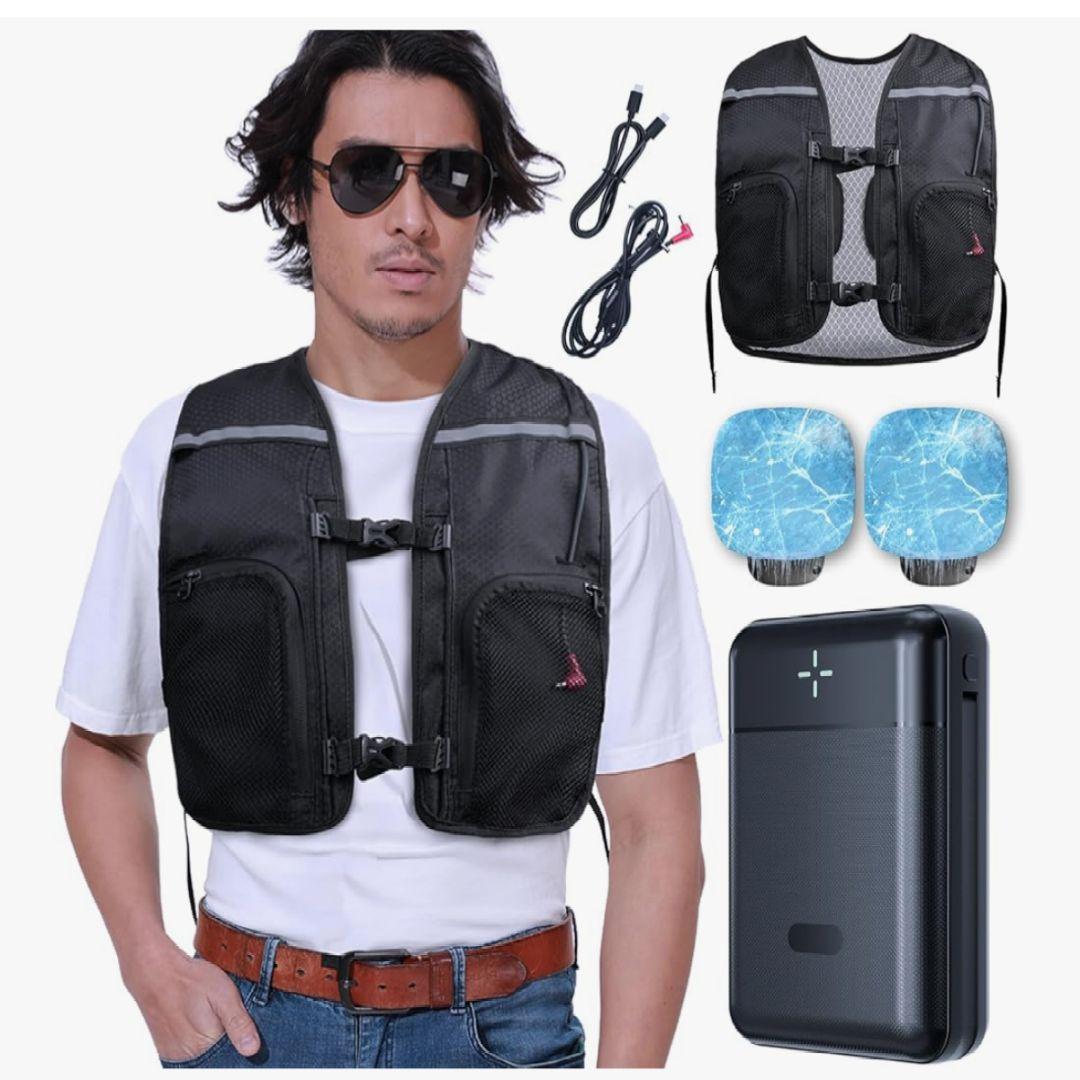 空調水冷服 冷却ベスト 冷感ベスト 熱中症対策 22000mAh大容量バッテリー