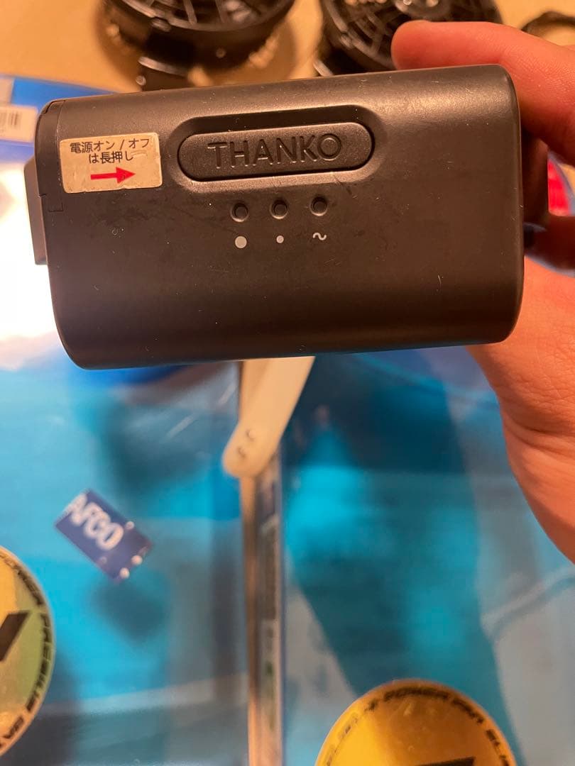 24V 空調服用冷却ファンセット 風神　 おまけ　ネッククーラーthanko付き