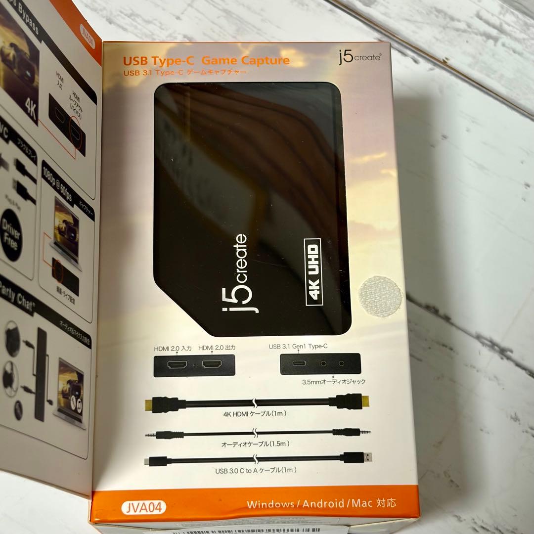 j5 create USB-C HDMI ゲームキャプチャーボート 4K画面