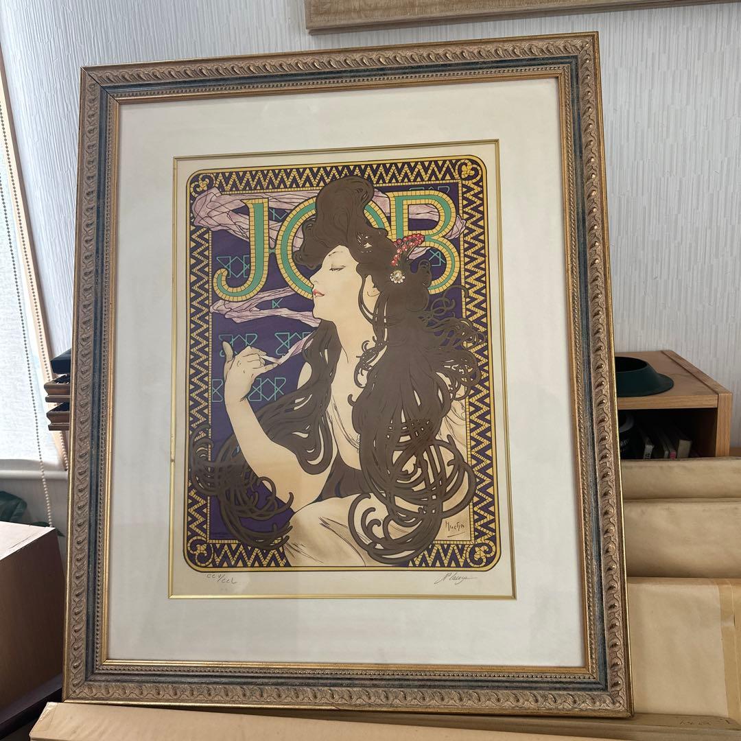 Alphonse Mucha JOB シルクスクリーン版画