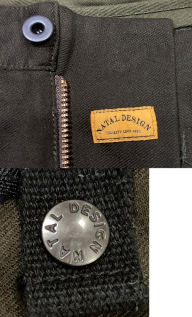 ＊NATAL DESIGN ストレッチ入り フラップ サルエルパンツ L