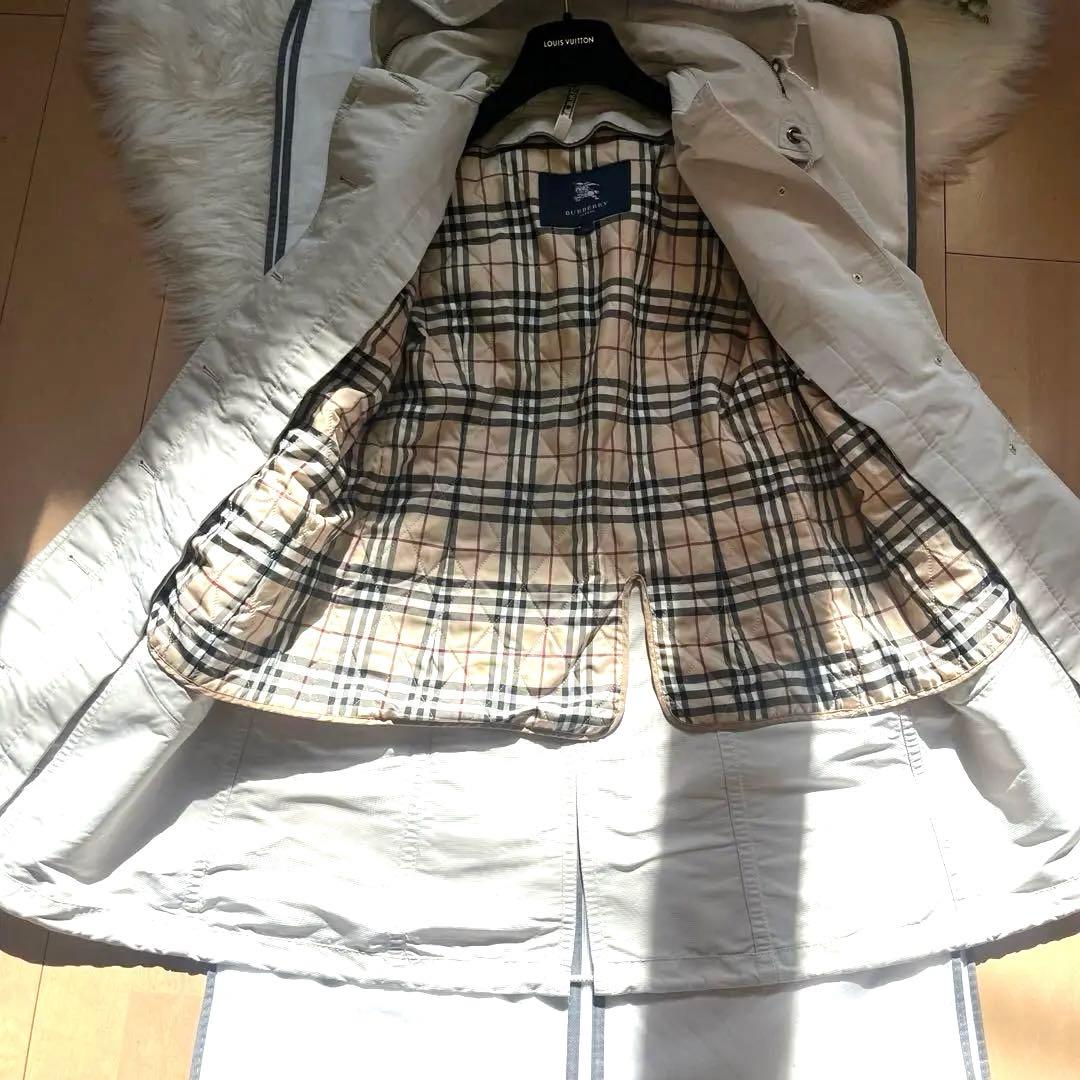 美品バーバリー　マウンテンパーカー　キルティングライナー　フード　3way 40