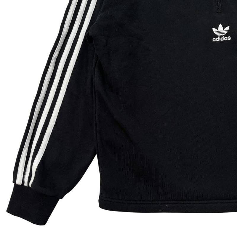 マ*ネ様 @8995 adidas ハーフジップ ポロスウェット ブラック XL