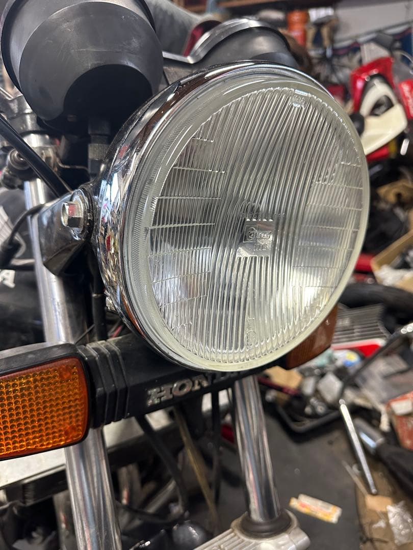 希少当時物シビエスーパーオスカー180πシビエ凹みレンズ付きヘッドライトASSY