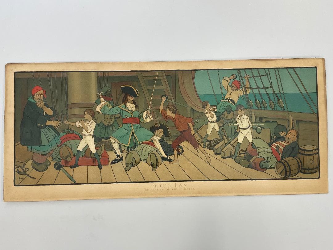 リトグラフ ピーターパン THE DEFEAT OF THE PIRATES