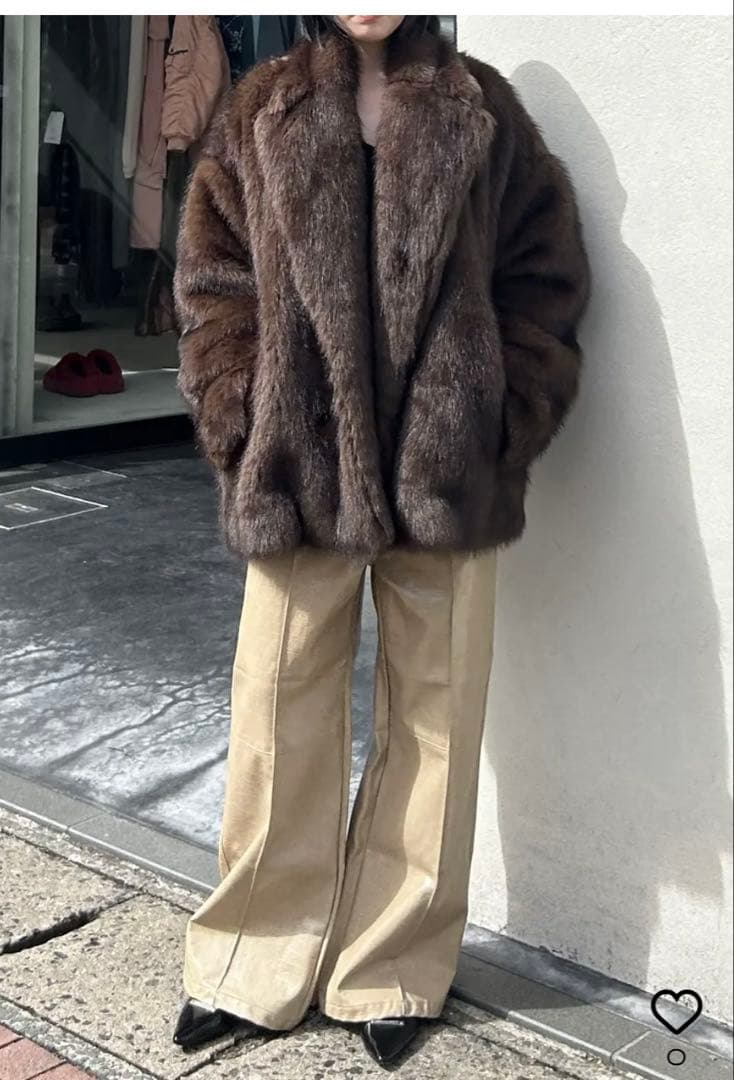 prankproject 新作ファーコート　shadow far jaket