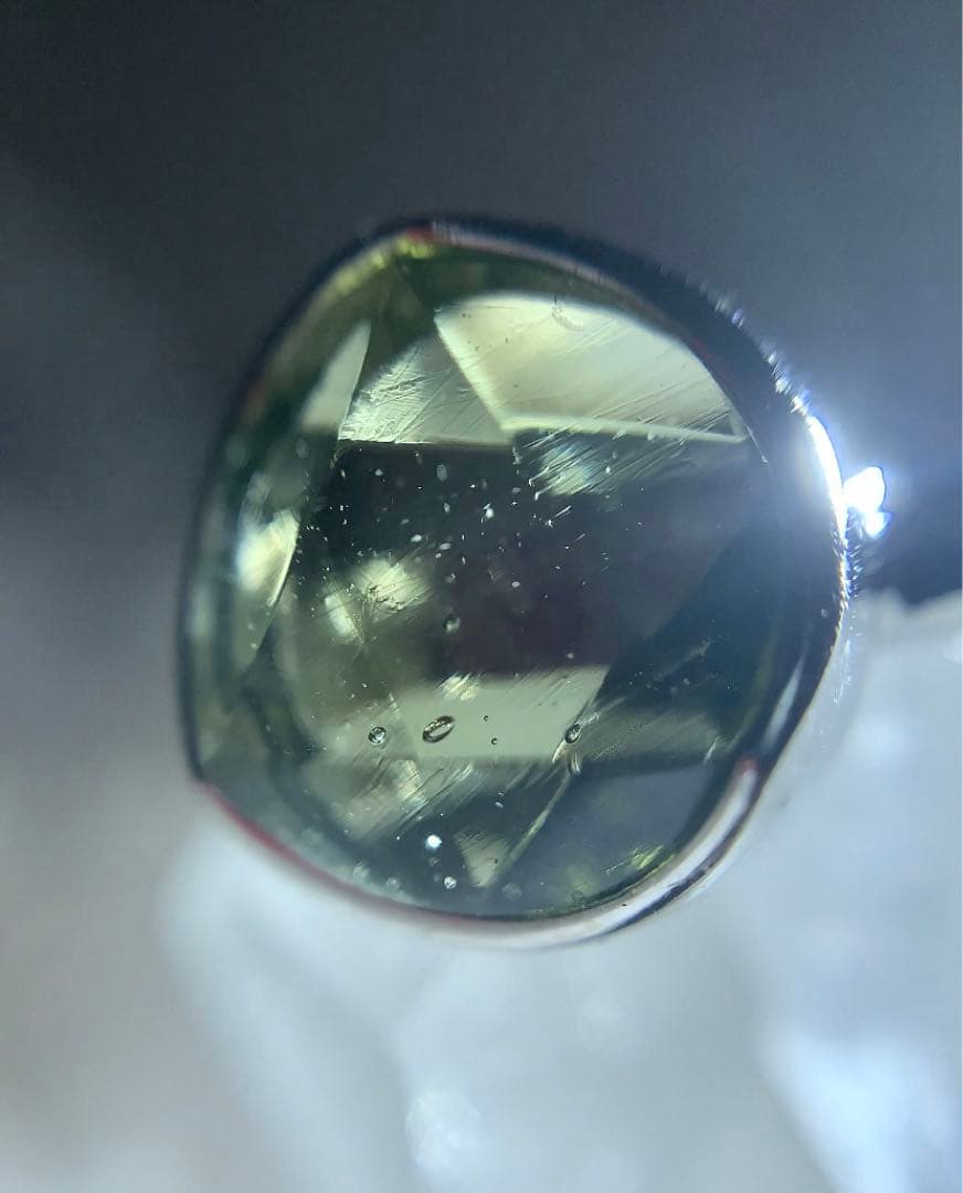 ★Manakali ★ 【高品質】モルダバイト　六芒星　リング