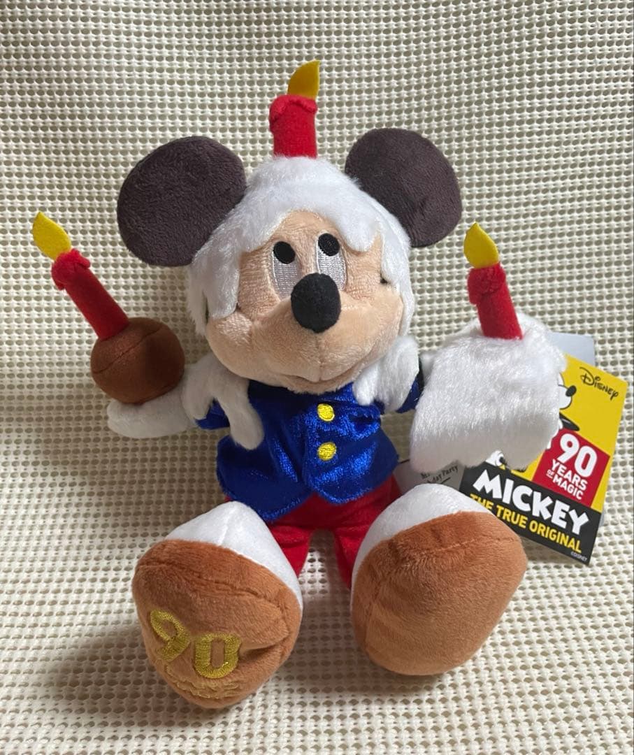 ディズニーストア　ミッキー　90周年　ぬいぐるみ　ミッキーの誕生日