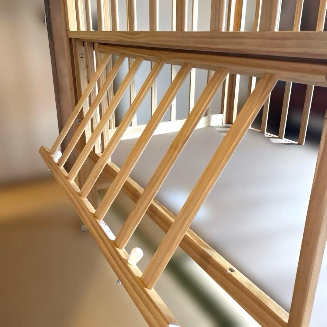 カトージ　ベビーベッド　レギュラー　ハイタイプ　ナチュラル♦︎送料込み