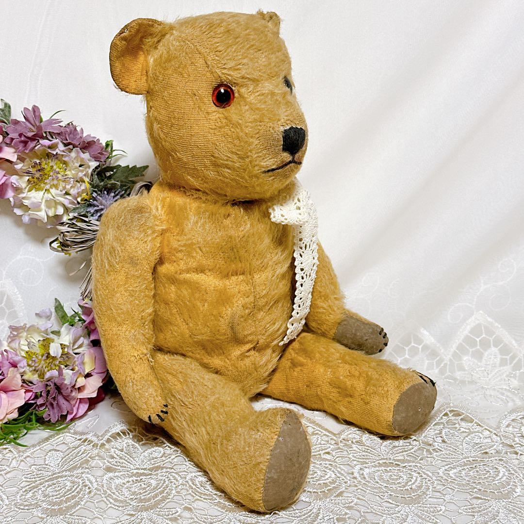 ❤️1940年頃❤️愛されすぎたチルターンベア　アンティークテディベア