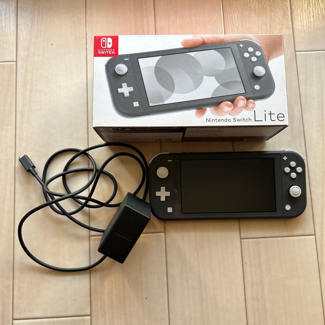 【28日まで5000円値下げ中】SwitchLiteブラック 本体 充電ケーブル