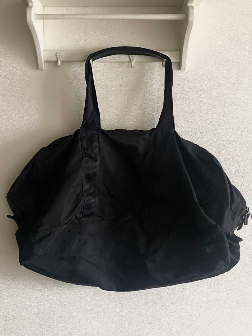 PRADA ボストンバッグ ブラック 三角ロゴ ナイロン 大容量 ゴルフバッグ