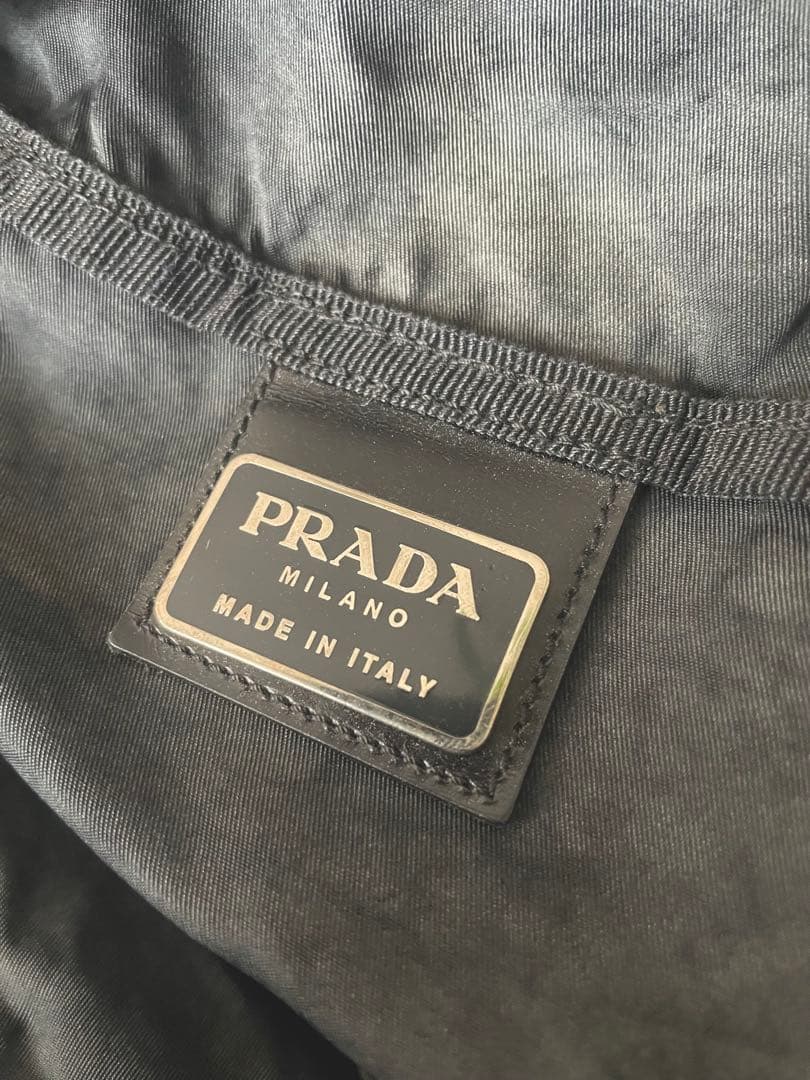 PRADA ボストンバッグ ブラック 三角ロゴ ナイロン 大容量 ゴルフバッグ
