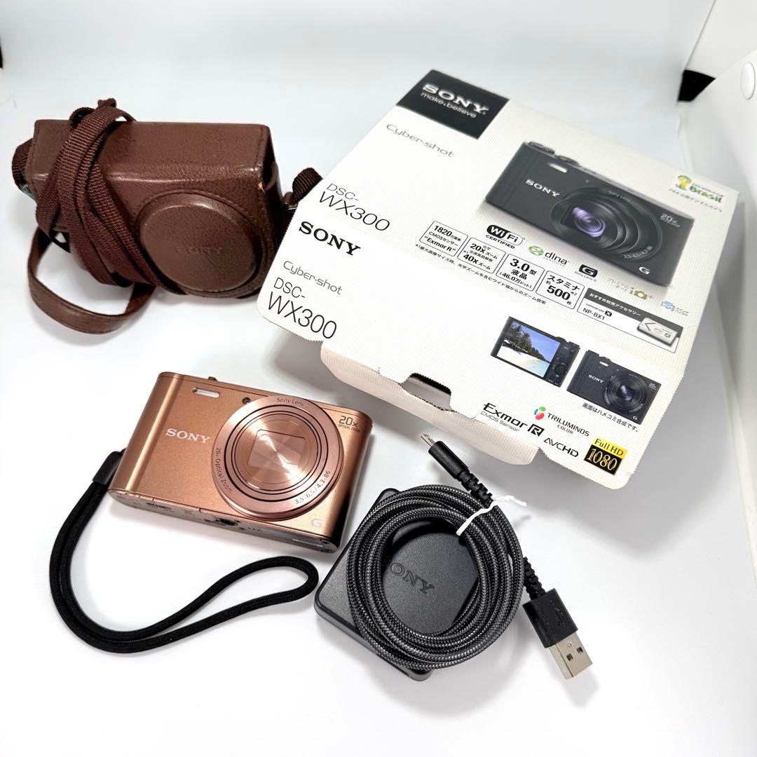 SONY Cyber-shot DSC-WX300 ブラウン 外箱・純正ケース付