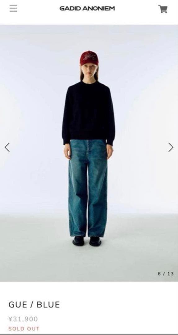 GADID ANONIEM GUE/BLUEデニム y2k