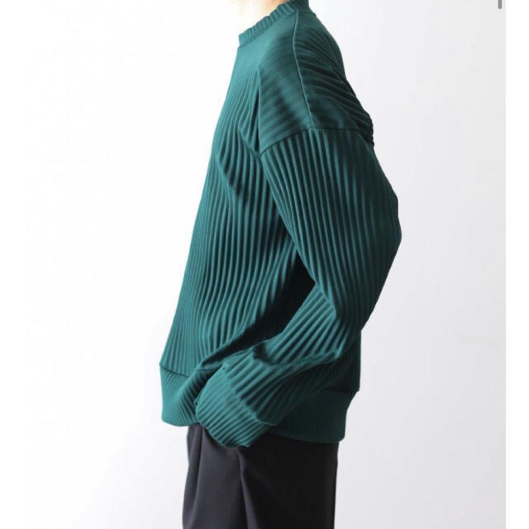 【半額以下！】ssstein / Pleated Knit Crew Neck