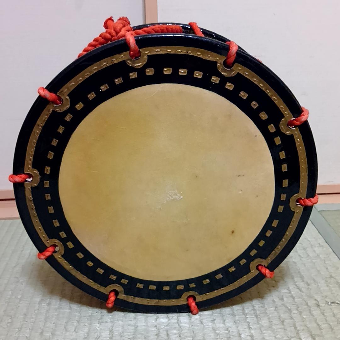 【月末特価】締太鼓　セット　和太鼓　和楽器　民謡　お祭り　舞台　台座・ケース付属