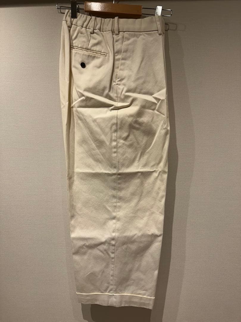 【markaware】PLEATED WIDE TROUSERS（白：2）