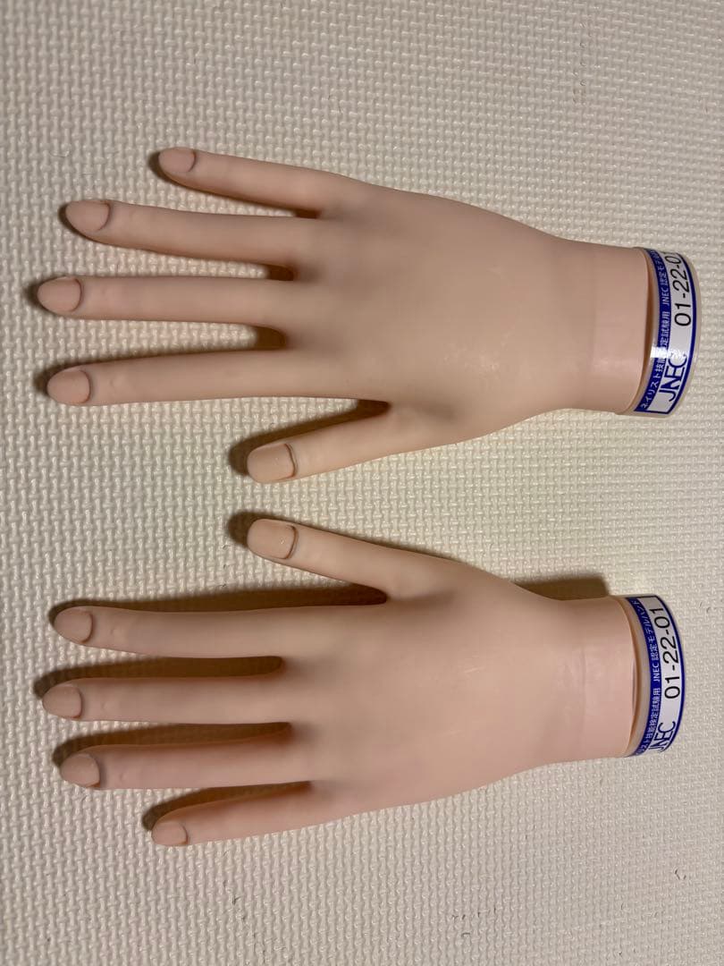 【一度のみ使用】　ネイリスト技能検定試験用　JNEC認定モデルハンド　セット