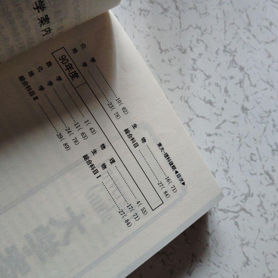 東京大学 理科-後期日程 '95　数学　物理　化学　生物　地学　英語　大学受験