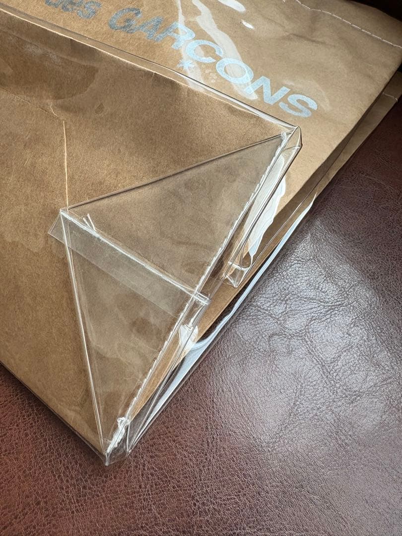 COMME des GARÇONS PVCトートバッグ ベージュ　美品