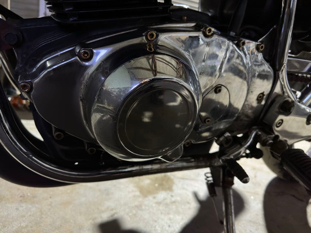 GSX400E ダイナモ スプロケ カバー メッキ