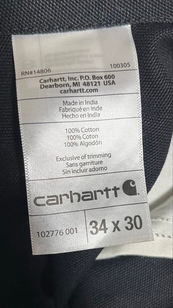 Carhartt R01-M オーバーオール 34x30 カーハート