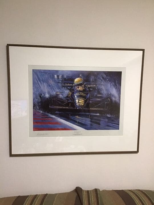 アイルトン セナ　リトグラフ