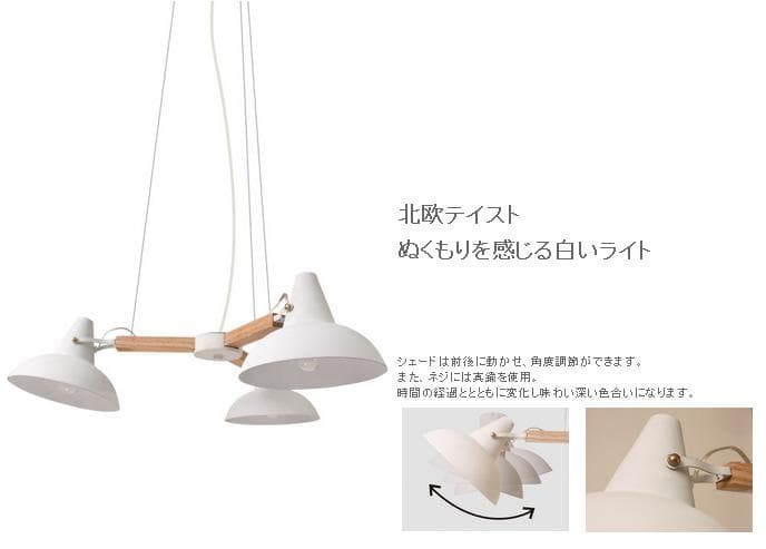 お値下げしました　DI CLASSE ディクラッセ リーセ 3灯ペンダントライト